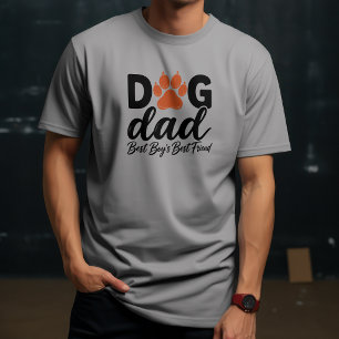 Dog Dad Paw Print Shirt Bold Modern Design