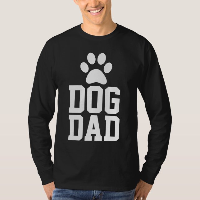 DOG DAD, PAW PRINT T-SHIRTS (Front)