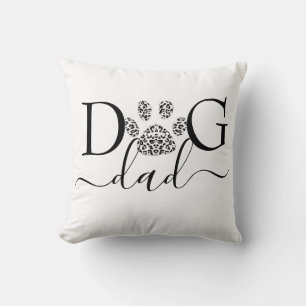 Dog Dad pawprint Cushion
