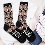 DOG DAD Personalised Cute Pet Photo Novelty Crew Socks<br><div class="desc">Best Dog Dad Ever! Surprise the dog lover whether its a birthday, Fathers day or Christmas with these super cute pet photo all over print socks. They'll be a favourite of all dog lovers, and dog dads. Customise these dog photo socks with your pups favourite photo. COPYRIGHT © 2022 Judy...</div>
