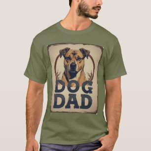 Dog Dad Pride – Bold Canine Tribute Art T-Shirt
