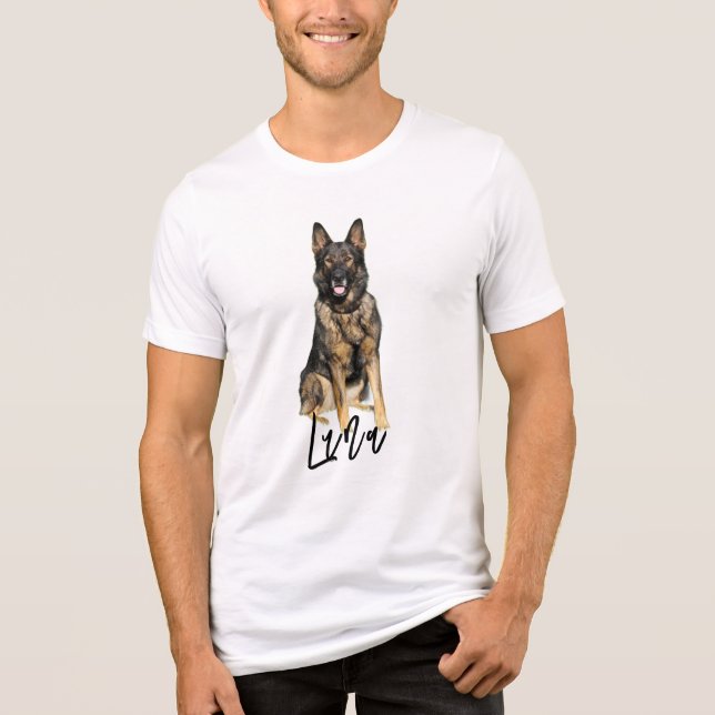 Dog Dad Shirt - Personalised Photo Pet Gift (Front)