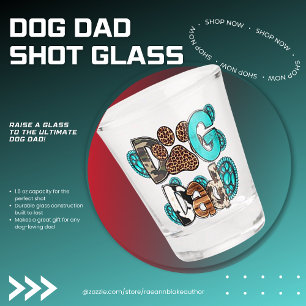Dog Dad Shot glass