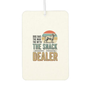 Dog Dad Snack Dealer Vintage Dog Lover Shirt_1 Car Air Freshener