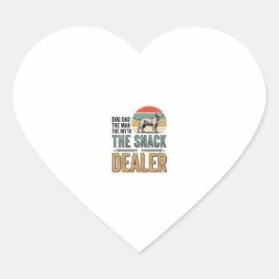 Dog Dad Snack Dealer Vintage Dog Lover Shirt_1 Heart Sticker
