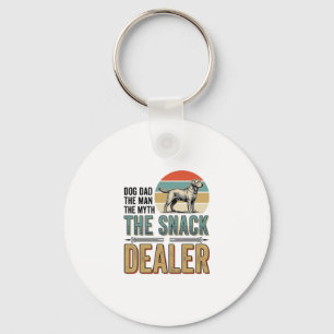 Dog Dad Snack Dealer Vintage Dog Lover Shirt_1 Key Ring