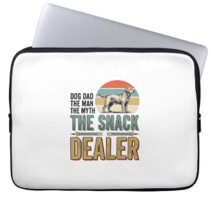 Dog Dad Snack Dealer Vintage Dog Lover Shirt_1 Laptop Sleeve