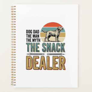 Dog Dad Snack Dealer Vintage Dog Lover Shirt_1 Planner