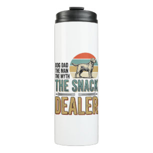 Dog Dad Snack Dealer Vintage Dog Lover Shirt_1 Thermal Tumbler