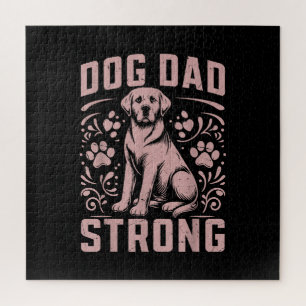 Dog Dad Strong Dog Dad Jigsaw Puzzle