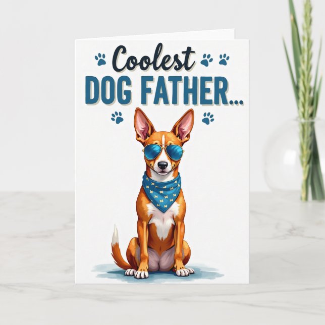Dog Dad Sweet Fathers Day Card (Front)