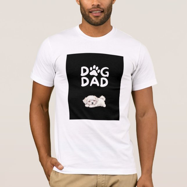 Dog Dad T-shirt | Funny Pet Lover Tee  (Front)