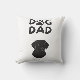 Dog Dad T-shirt Funny Pet Lovers Tee Cushion