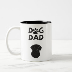 Dog Dad T-shirt Funny Pet Lovers Tee Two-Tone Coffee Mug