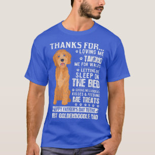 Dog Dad Tee Happy Father's Day To The Best Goldend