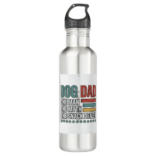 Dog Dad The Snack Dealer Vintage Paw Print Shirt_1 710 Ml Water Bottle