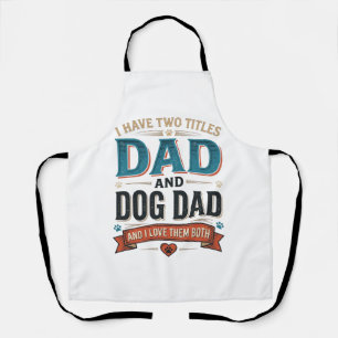 Dog Dad Vintage Engraving T-Shirt Design_1 Apron