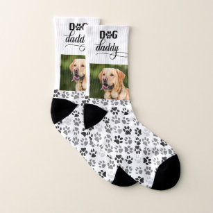 Dog Daddy Photo Template Pet Paws Socks