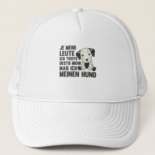 Dog Dalmatian Doesn't Like People Cute Dogs Trucker Hat