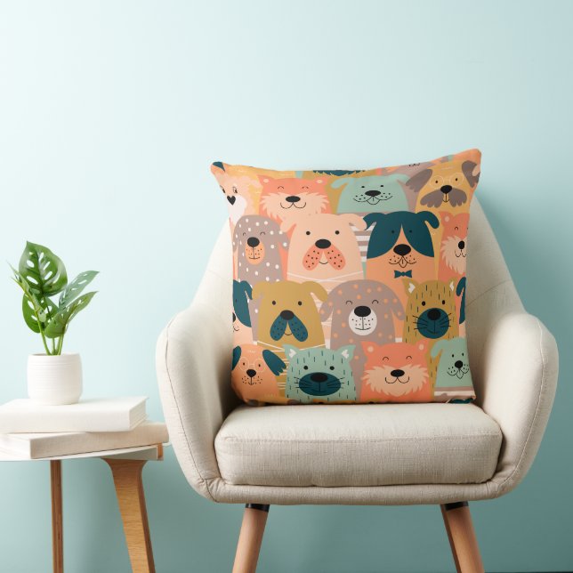 Dog Day 20x20 Throw Pillow (Chair)
