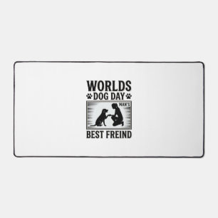 Dog Day Man’s Best Freind Vintage Desk Mat