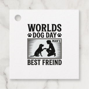 Dog Day Man’s Best Freind Vintage Favour Tags