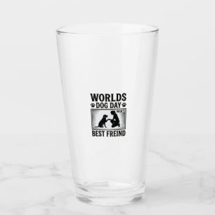Dog Day Man’s Best Freind Vintage Glass