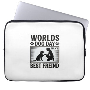 Dog Day Man’s Best Freind Vintage Laptop Sleeve