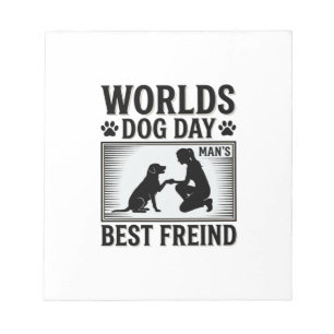 Dog Day Man’s Best Freind Vintage Notepad