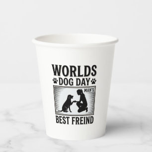 Dog Day Man’s Best Freind Vintage Paper Cups
