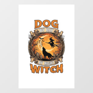 Dog Day Witch Night Halloween Wolf Moon Bats_1