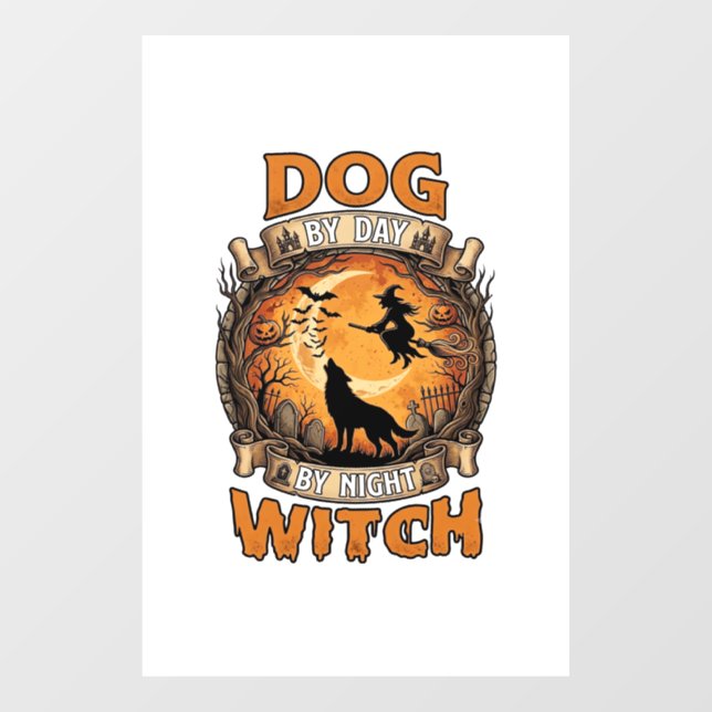 Dog Day Witch Night Halloween Wolf Moon Bats_1 (Sheet)