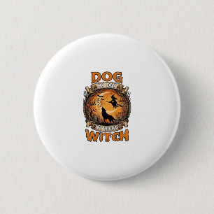 Dog Day Witch Night Halloween Wolf Moon Bats_1 6 Cm Round Badge