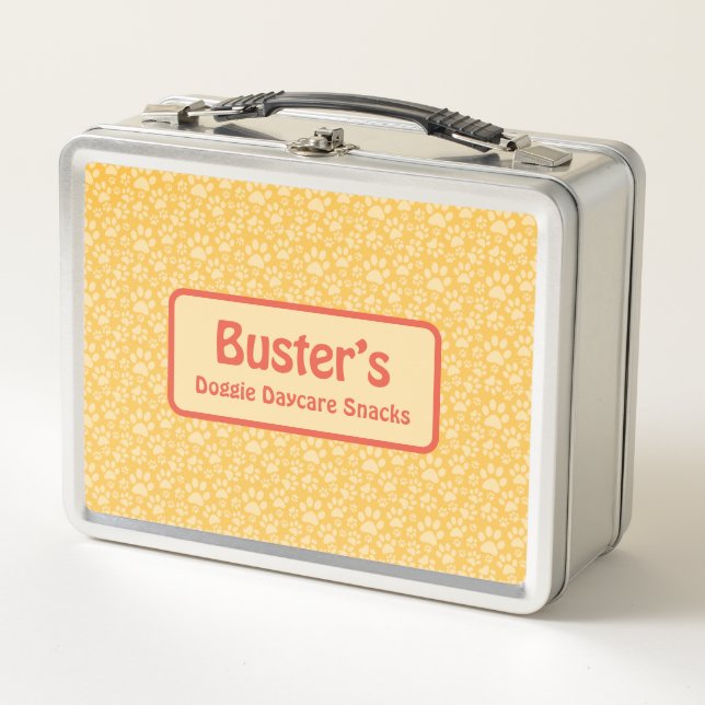 Dog Daycare Personalised Lunch Box  (Front)
