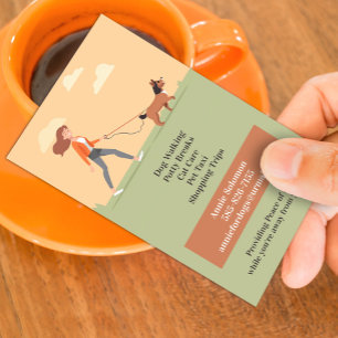 Dog Daycare Walking Pet Sitting Business Card