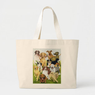 Dog Days Large Tote Bag