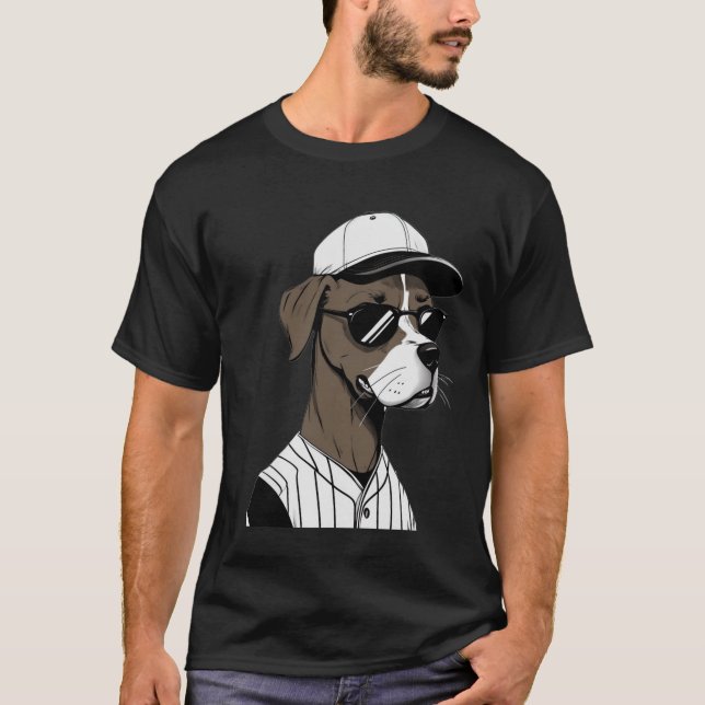 Dog Days Of Summer Baseball T-Shirt (Front)