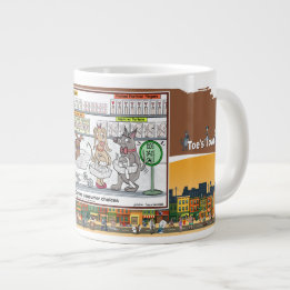 Dog Daze | Absurd Visual Humor Large Coffee Mug