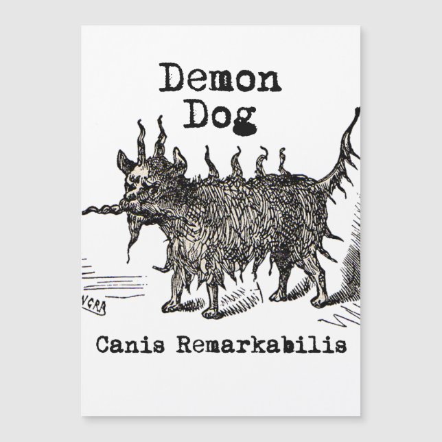 Dog Demon Vintage Funny Cute (Front)