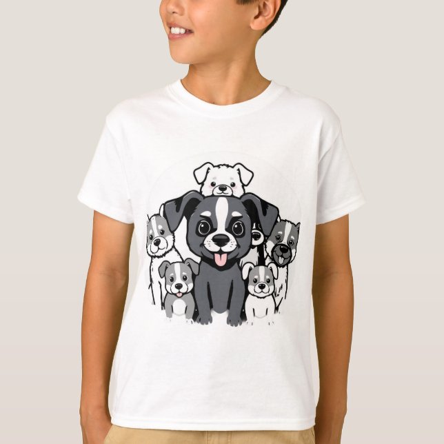  dog design t-shirt 3  (Front)