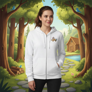 Dog Detective with Magnifying Glass Hoodie