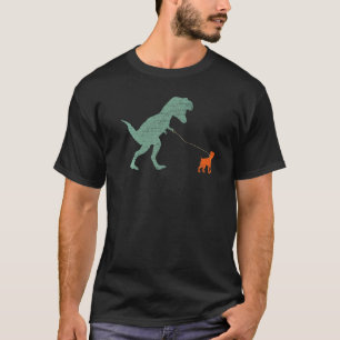Dog Dinosaur Vintage Tyrannosaurus Rex & Boxer T-Shirt