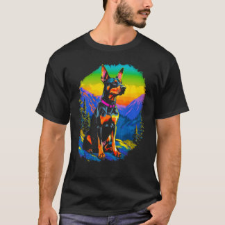Dog Doberman Pinscher Hike T-Shirt