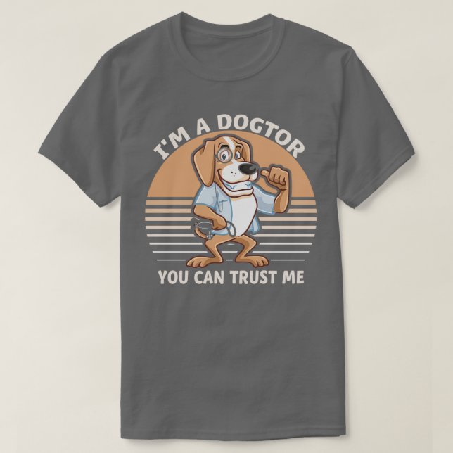 Dog Doctor Animal Rescuer Funny Veterinarian T-Shirt (Design Front)