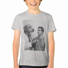Dog Doctor Exam Kids Tri‑Blend T Shirt
