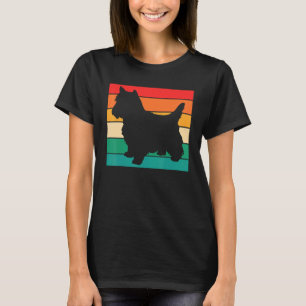 Dog    Dog Mum Dad  Retro Silhouette Yorkie Terrie T-Shirt