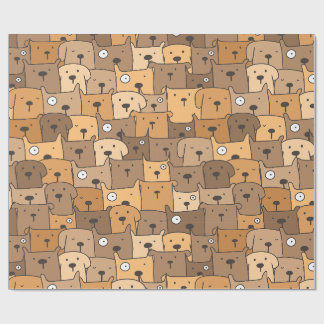 Dog Doodle Pattern Wrapping Paper