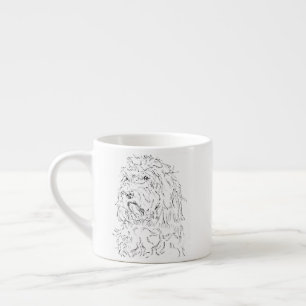 Dog drawing coffee mug Cockapoo