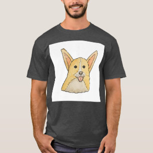 Dog Drawing Corgi Puppy Owner Print Decor Gift568 T-Shirt