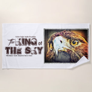 Dog eagle beach towel